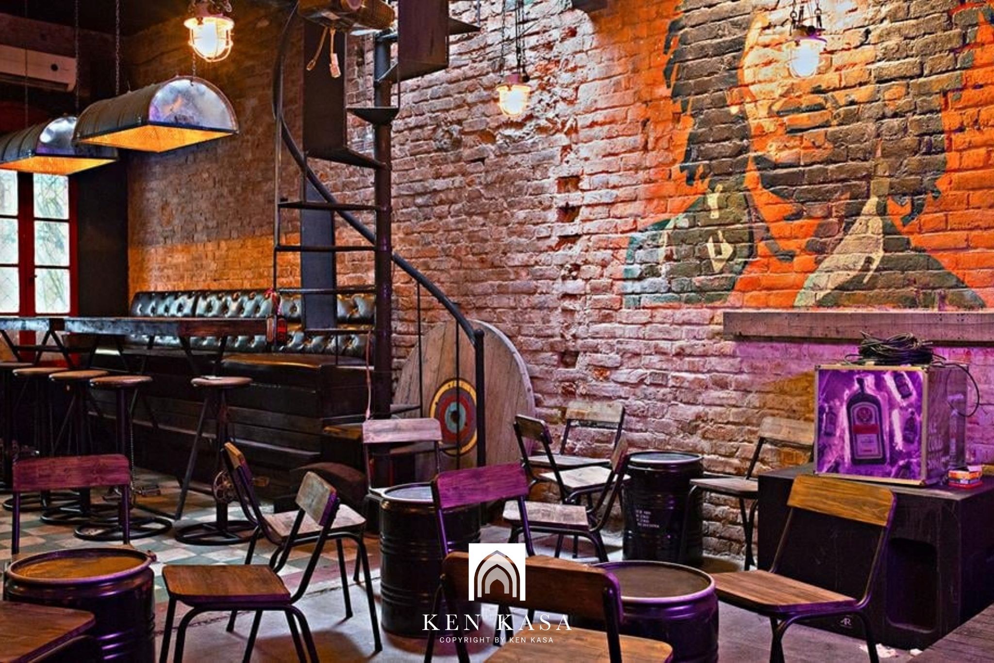 mẫu thiết kế nội thất homestay Rustic